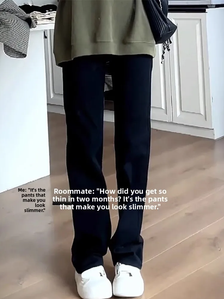 

Cleanfit Men's Fce Lined Slim Fit Straight Leg Denim Jeans Elastic Waist mid Waist Zipper Closure Long Pants for Autumn Wi...