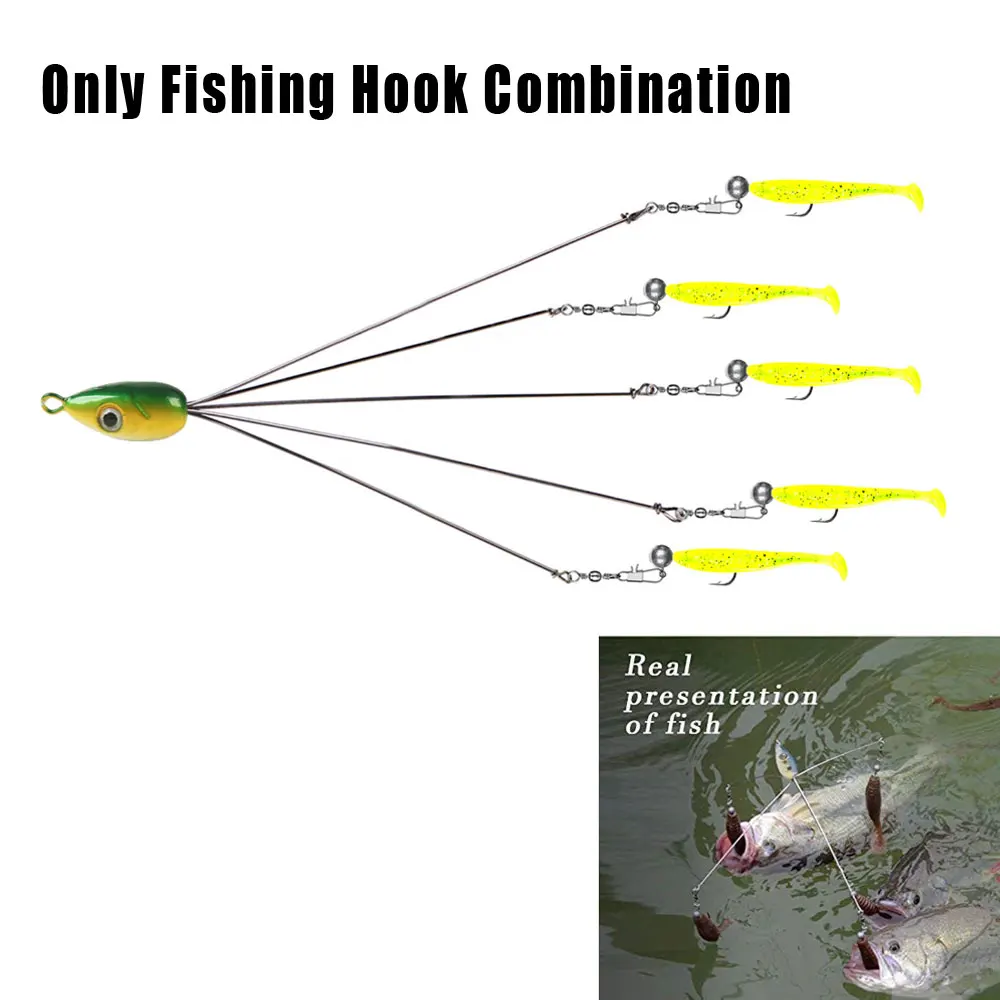 1x Fishing Hook Combination Multifunctional Outdoor Camping Fish Lure Equipment Fishing Tackle Combination Length 20cm