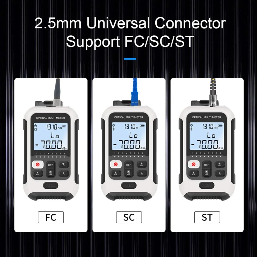 ABNM Optical Power Meter+Visual Fault Locator 15Mw And RJ45 Cable Tracker Powered 3In1 Fiber Optic Light Tester+OPM VFL RJ45