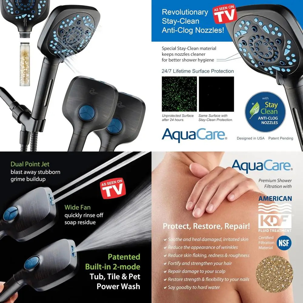 

Двухфункциональный фильтр для душа: уменьшает содержание хлора для здоровья кожи и волос, удаляет накипь от жесткой воды.