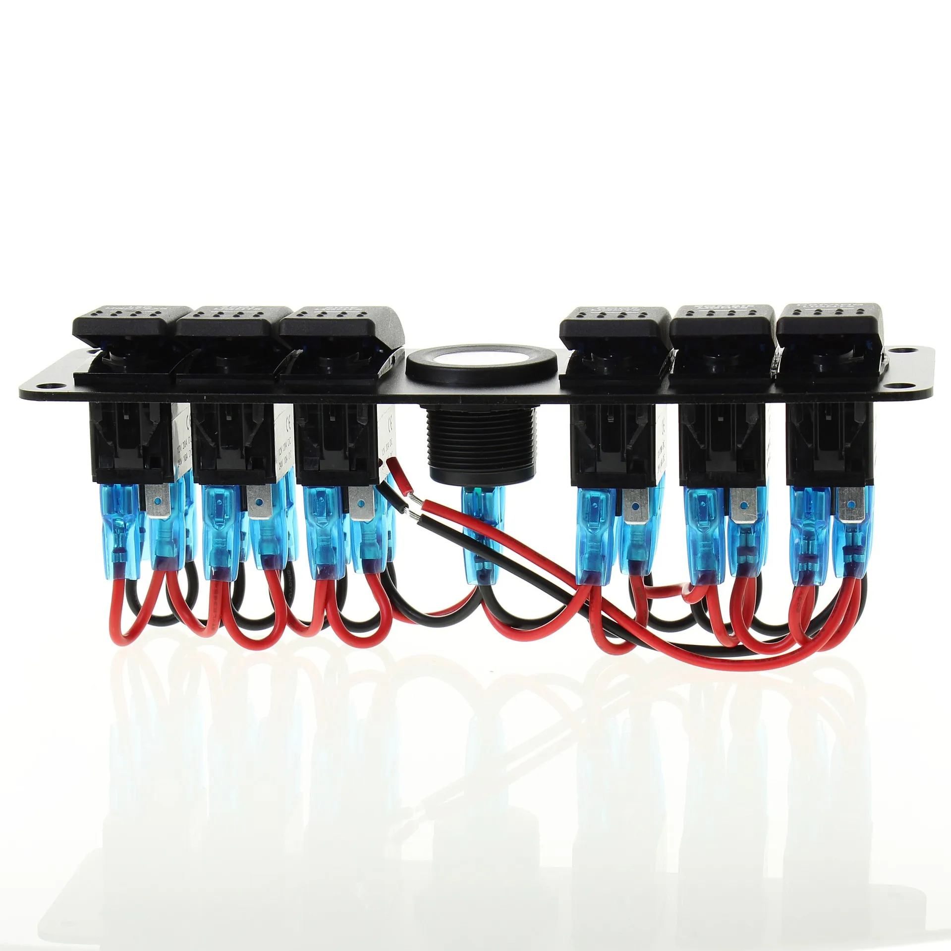 لوحة مفاتيح بحرية ذات 6 عصابة مع شاشة ملونة - مراقبة طاقة مقاومة للماء ووحدة تحكم LED