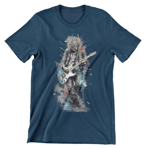 Splatter Paint Guitarist Art Shirt