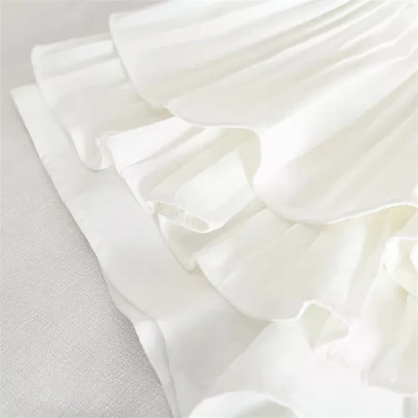 Gowyimmes 2025 wiosna lato kobiety plisowana spódnica z siateczki moda dziewczyna wysokiej talii spodenki trapezowe spódnice wróżka Mini Bottmings PD1790