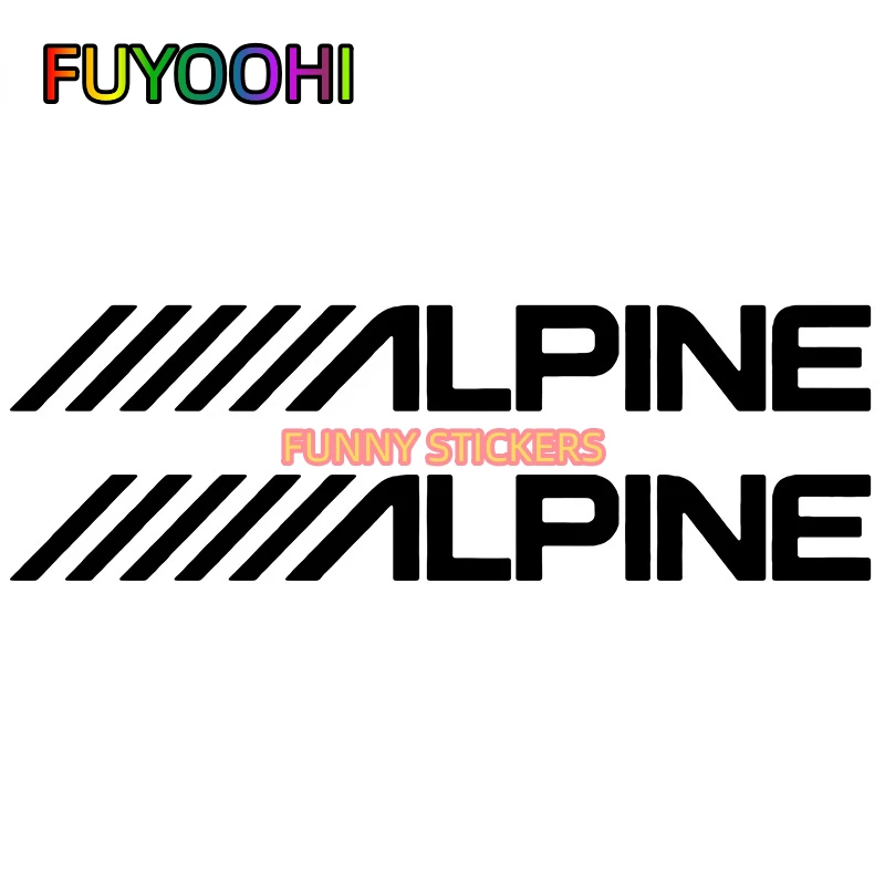 FUYOOHI Alpine Audio Speakers Stereo Amplifier Sounds Sticker Waterproof Scratch Resistant Vinyl Decal Wardrobe Decoration