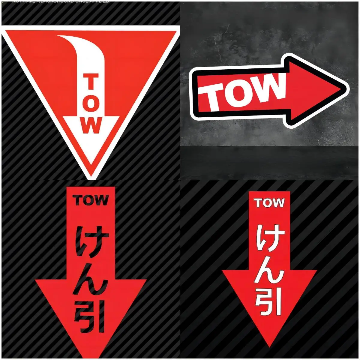 Tow Point Sticker Funny Laptop Car Window Bumper 4x4 Decal JDM Rallying, Track Car Recovery,