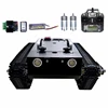 배터리 금속 트랙 모터 충격 흡수 로봇 자동차 STM32 컨트롤러가 장착된 30kg 부하 RC 탱크(FS 핸들 프로그래밍 가능 탱크 포함) 1