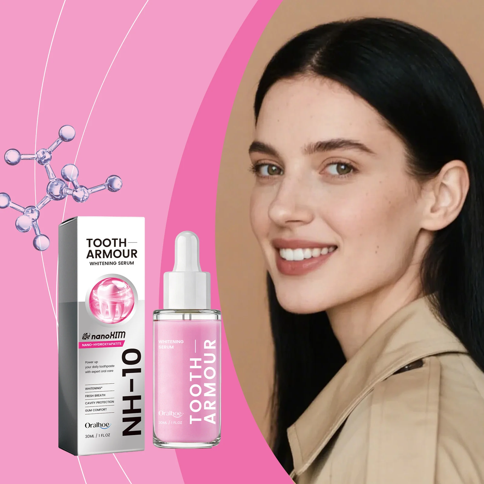 Teeth Whitening Serum - Siero Sbiancante per Denti, Pulizia Profonda,