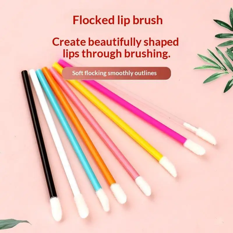 100 Pcs Disposable Lip Lint Free Applicators For Makeup Lip Brushes Makeup Beauty Tool Lipstick Testers Wands Applicators