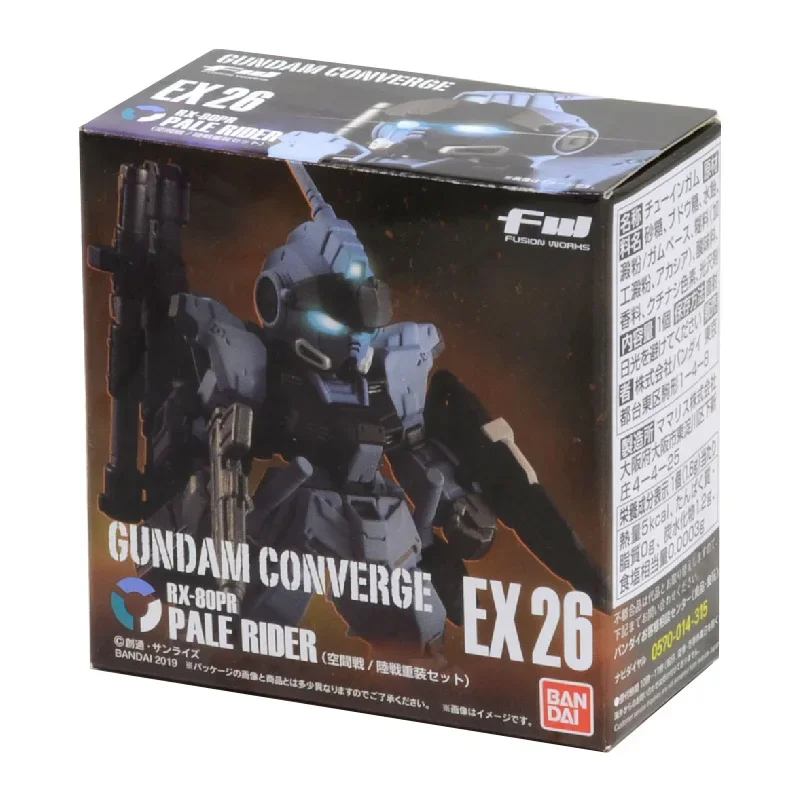 ORIGINAL GENUINE BANDAI GUNDAM MODEL KIT FW GUNDAM CONVERGE EX26 RX-80PR PALE RIDER ANIME FIGURE ACTION FIGURE TOYS FOR CHILDREN