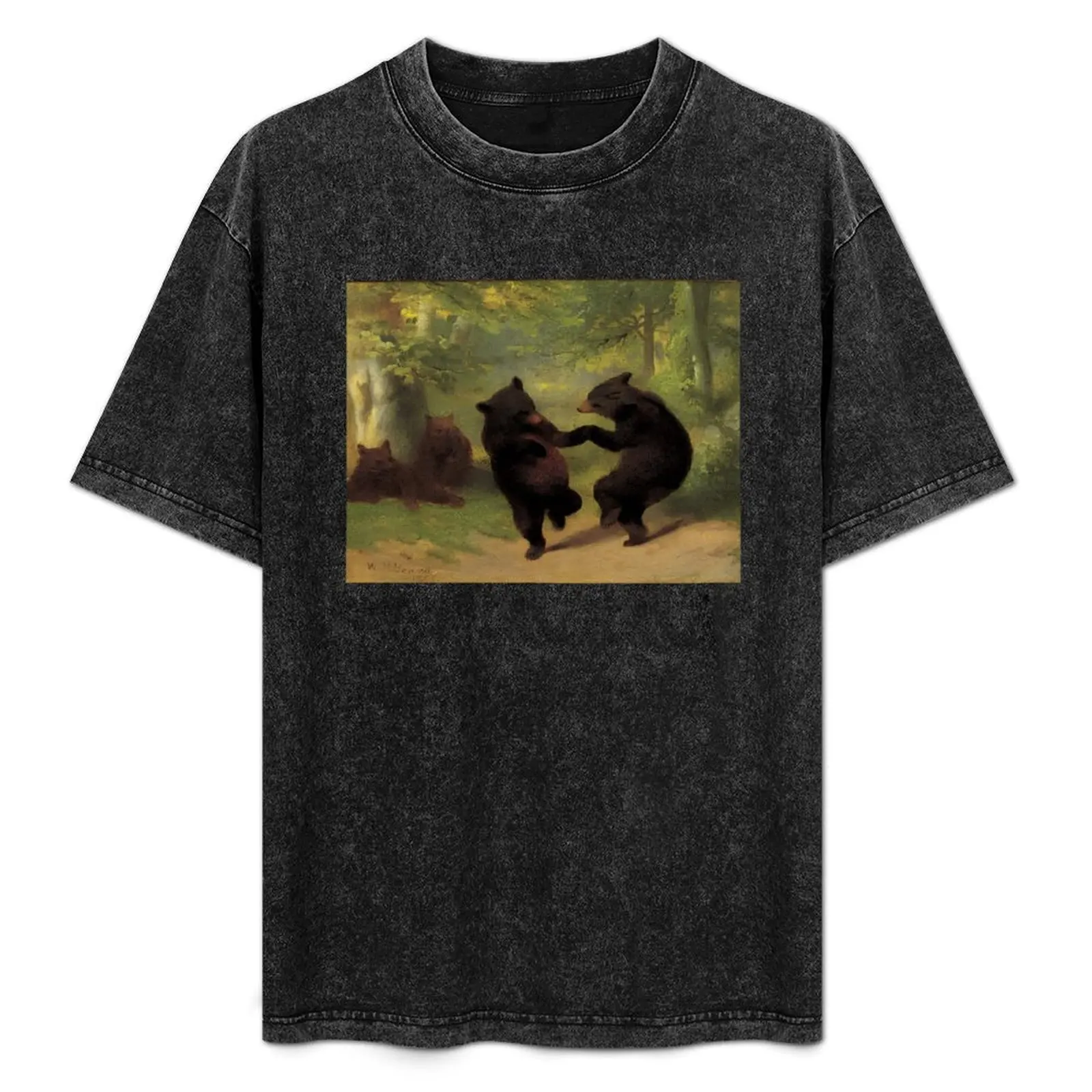 

Dancing Bears by William Holbrook Beard T-Shirt Casual Loose Daily Wear T-Shirt