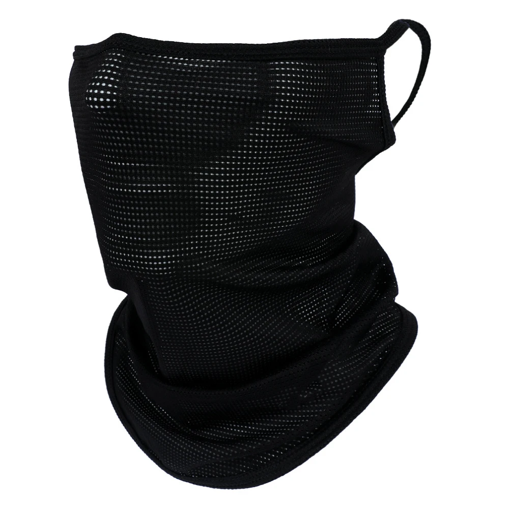 Ice Silk Half Face Mask Fishing Cycling Bandana Breathable Mesh Face Cover Sport Running Hiking Golf Tennis Sunscreen Mask Scarf