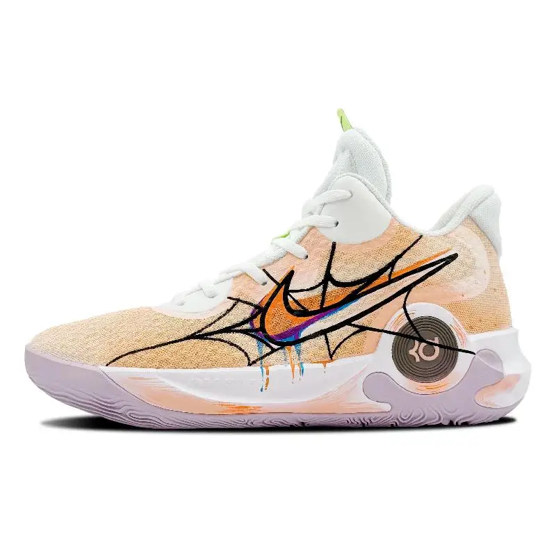 

[На заказ Subverse Orange]Nike KD Trey 5 IX Нескользящие износостойкие винтажные баскетбольные кроссовки средней высоты унисекс оранжевого цвета