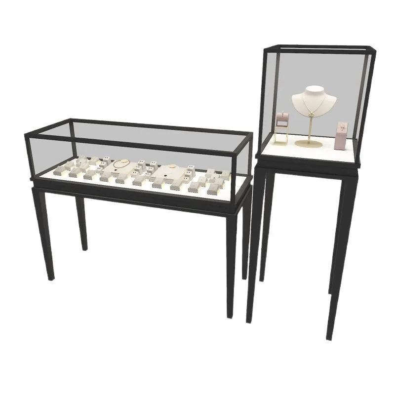 #stainless steel jewelry diamond jewelry display case jade antique jade sample silver jewelry clear glass cabinet