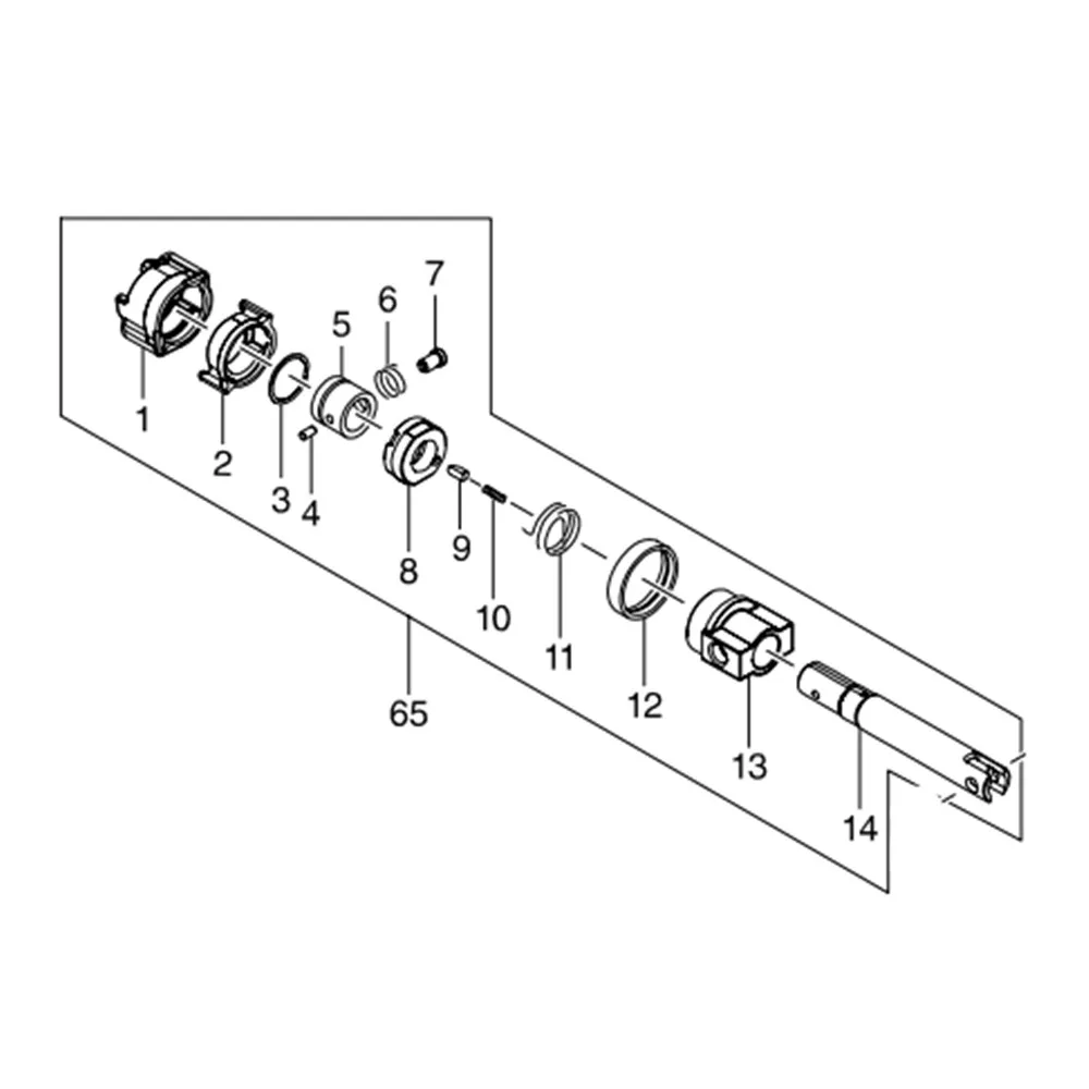 

Sliding component for Makita DJR188 DJR188T 126722-5