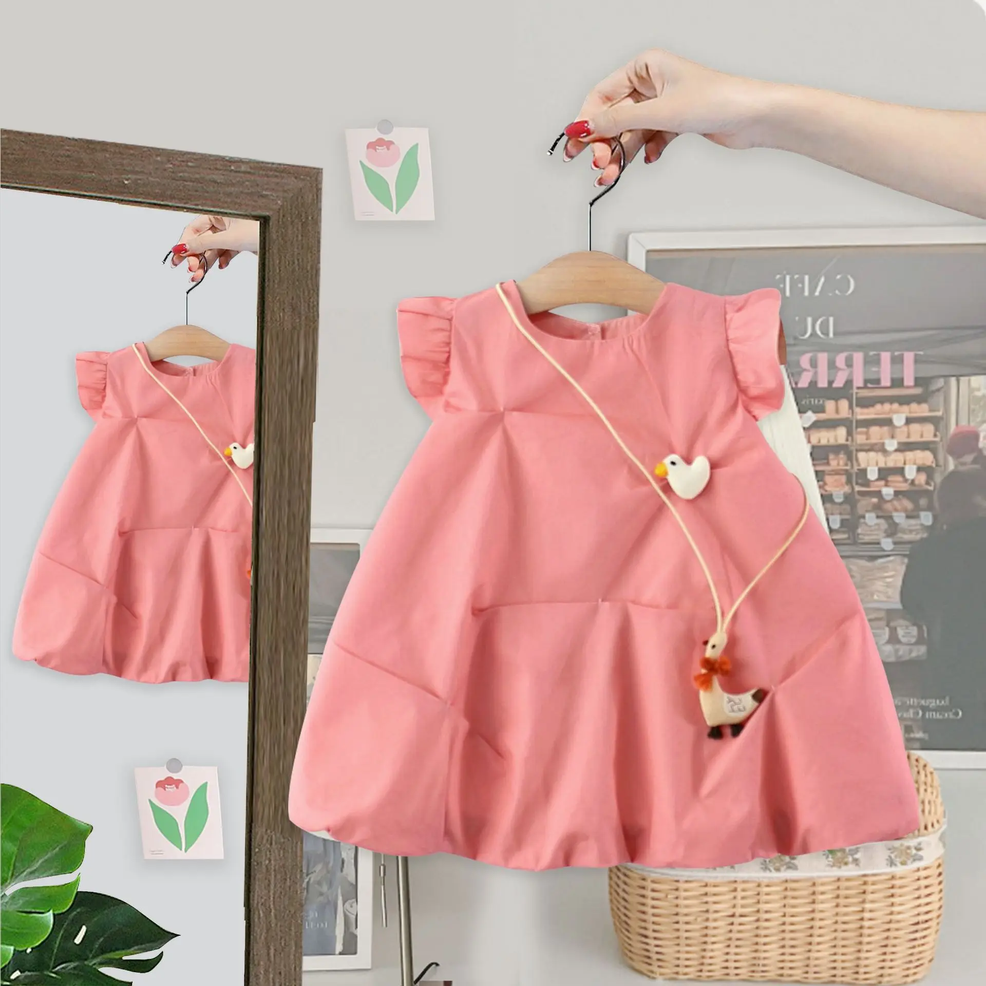 Girls Dress Summer Dress New Korean Version Casual Foreign Style Children's Princess Dress Little Girl Baby Vest Skirt