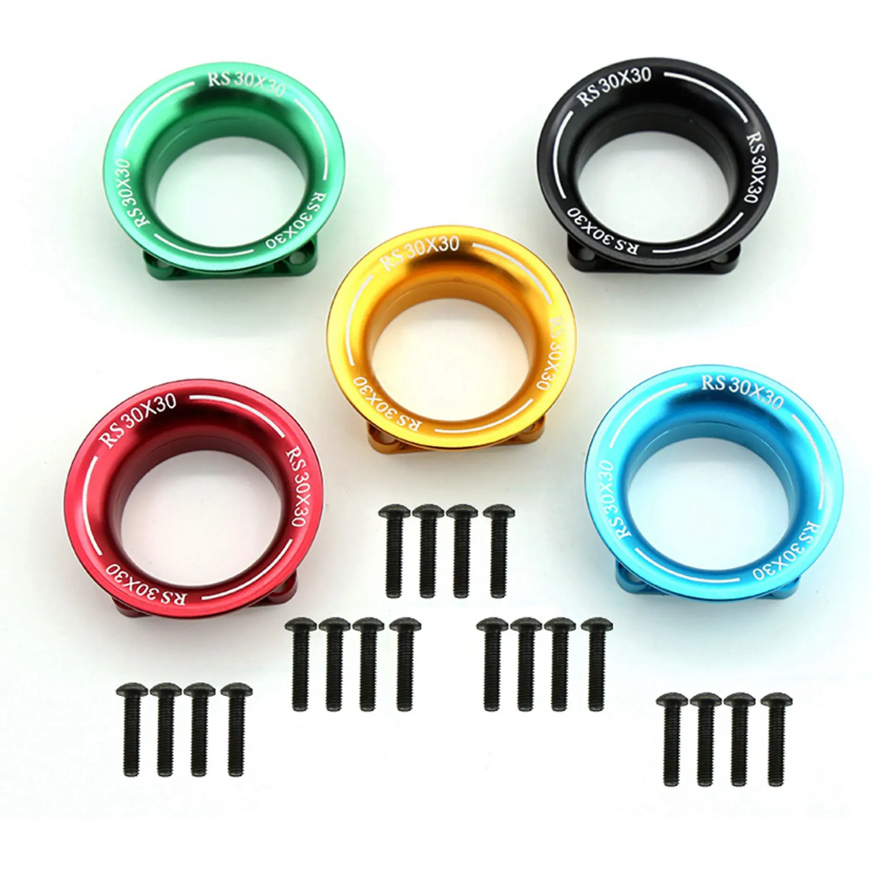 2Pcs 30X30 Cooling Fan Cover Air Cooling Channel For 540 550 3650 Motor/ESC Heatsink 1/10 1/8 Sakura D3 D4 HSP RC Car,4