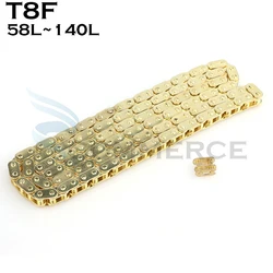 T8F golden chain with Spare Master Link For Mini Dirt BIKE Quad ATV 47cc 49cc Minimoto Pocket Bikes 58/88/108/136/140 links