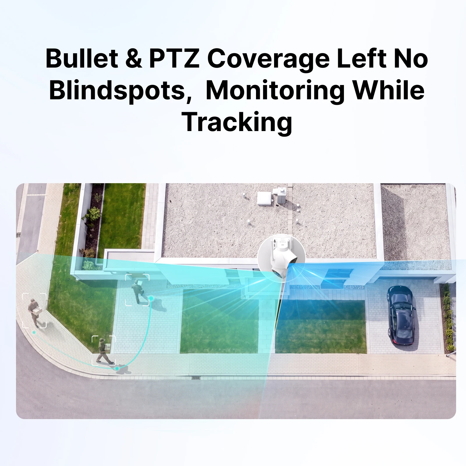 SONOFF CAM Outdoor DUO – inteligentna kamera zewnętrzna do monitoringu, kompatybilna z hubem Zigbee, wyposażona w podwójny obiektyw 4 MP, kolorowy obraz w nocy, Wi-Fi i Ethernet – model CAM-C44HE. — zdjęcie produktu 6