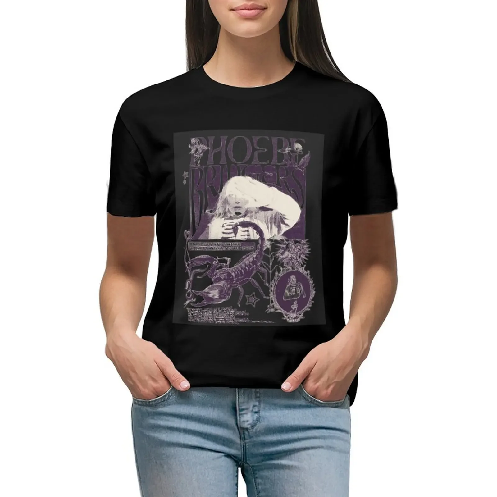 phoebe bridgers i know the end T-Shirt Blouse animal prinfor kawaii clothes vintage clothes tight shirts for Women