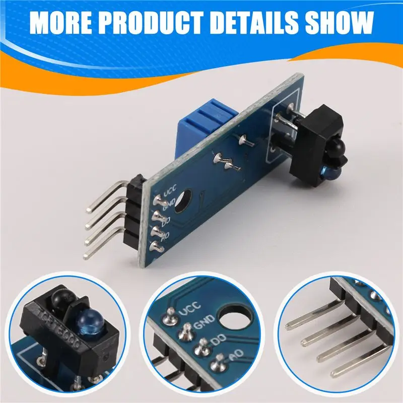 N82R 24Pcs TCRT5000 Infrared Reflective Sensor IR Photoelectric Switch Barrier Line Track Module For Arduino Smart Car Robot