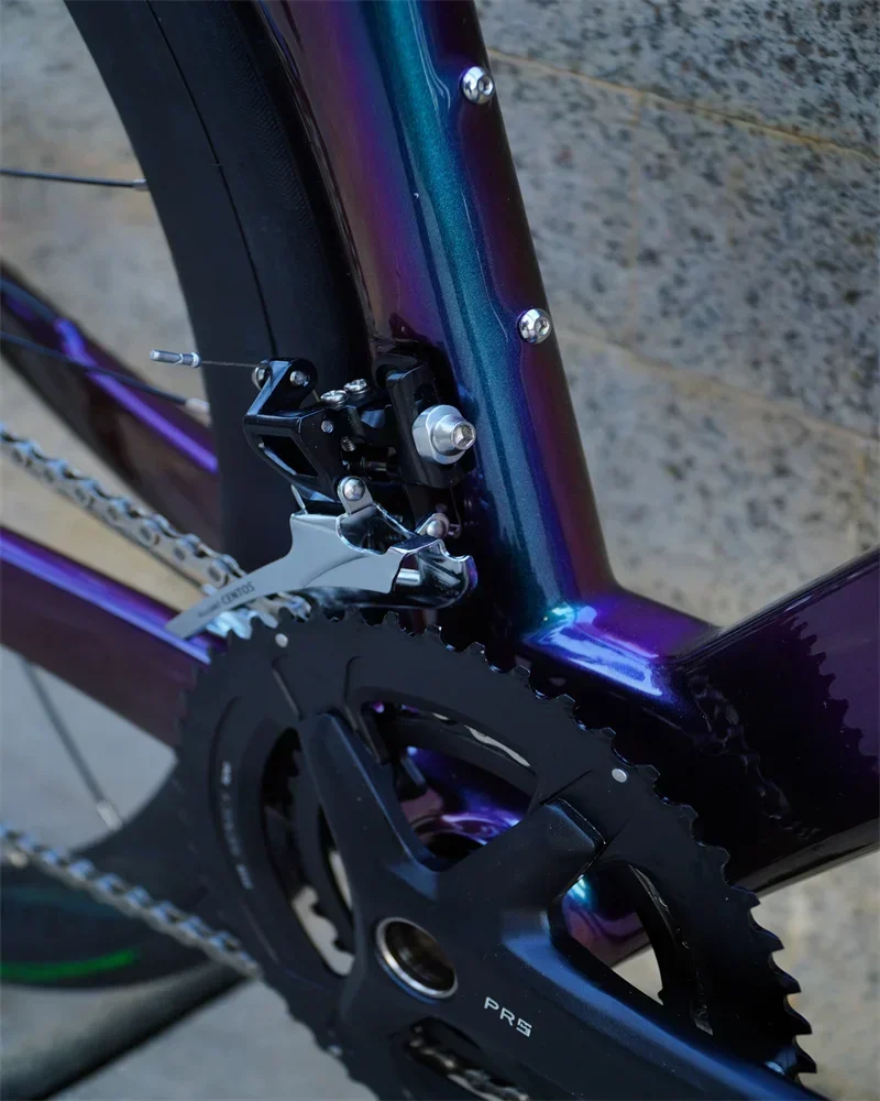 تويتر الهولوغرام اللون R10pro RS-22S النفط مكبح قرصي كامل المخفية كابل داخلي T800 كامل ألياف الكربون الطريق Bike700 * 25C عجلة الكربون #5