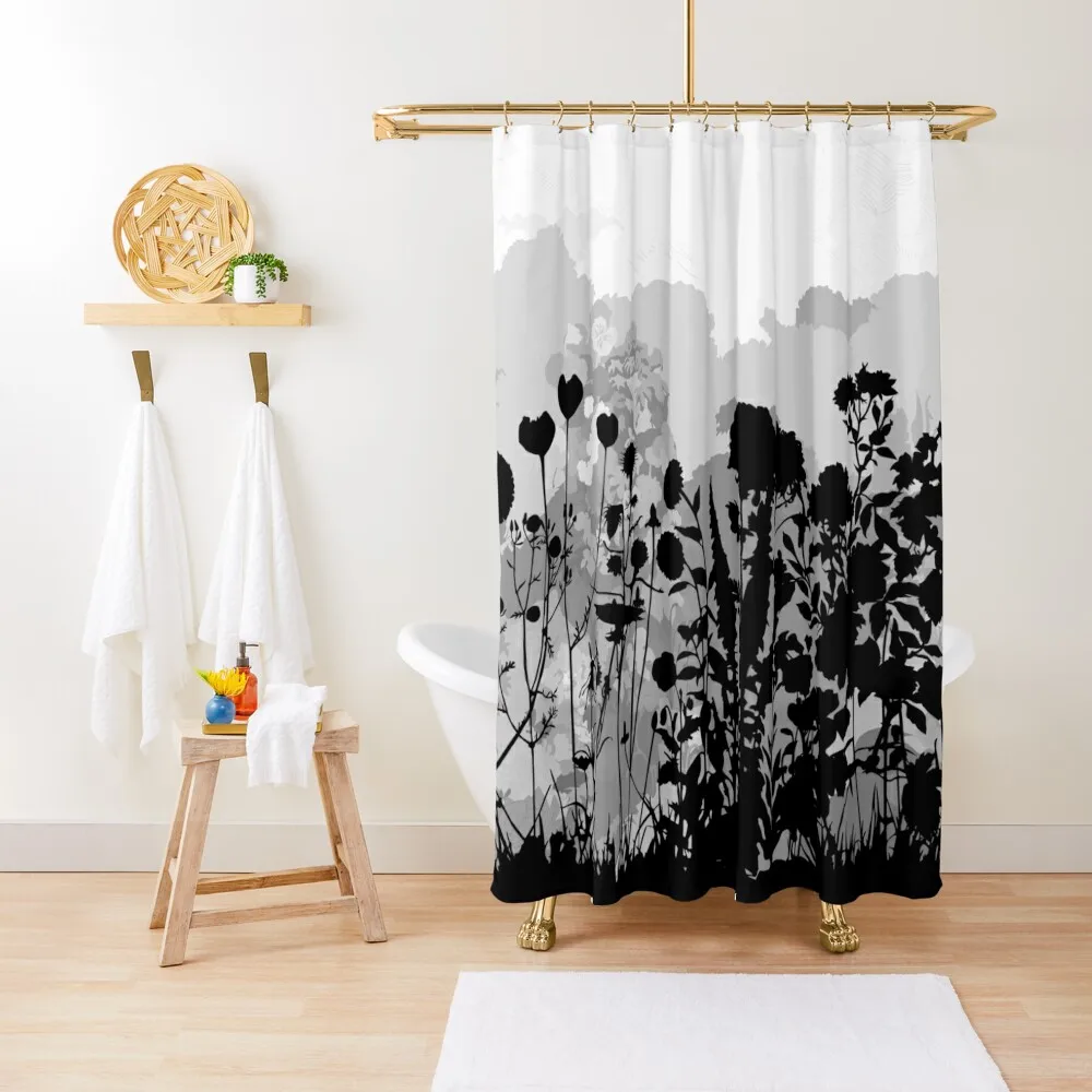 

Grayscale Garden Shower Curtain Bathroom Shower Waterproof Bathroom Shower Modern Showers For Bathroom Curtain