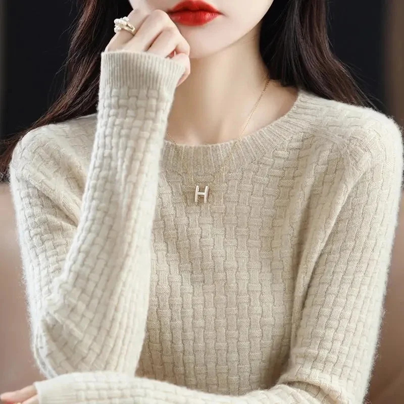 Women Sweater O-neck Autumn Winter Basic Pullover Warm Casual Pulls Jumpers Korean Fashion Spring Knitwear Bottoming Shirt