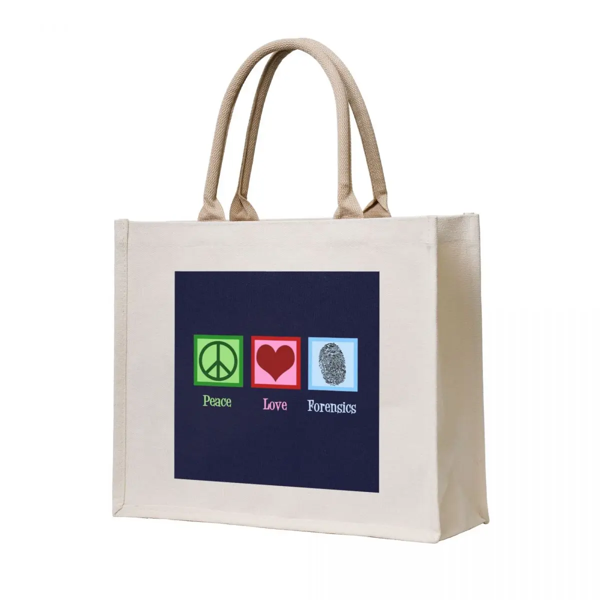 

Peace Love Forensics Tote Bag Beach bag Canvas bag Women's tote