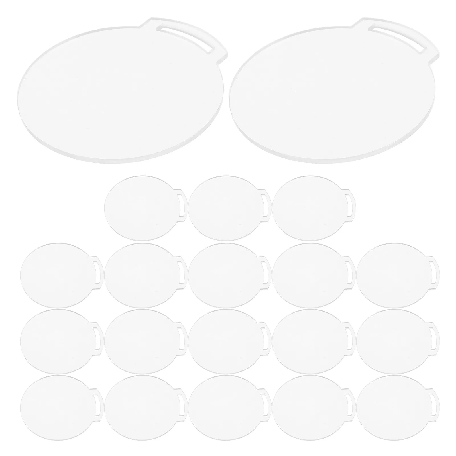30Pcs Acrylic Award Medals Clear Blank Medallions Perfect School Field Day Party Favors Winner Trophies Gymnastics
