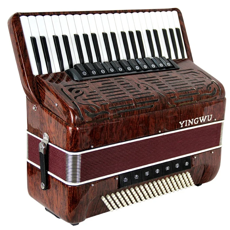 Parrot Brand Children Educational Musical Instrument 41Keys 120 Bass Diatonic Keyboard Accordion