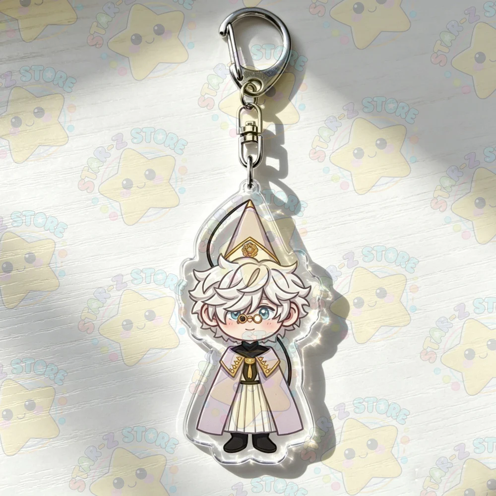 Cute Cartoon Witch Hat Atelier Olruggio Qifrey Keychains Jewelry Manga Game Fans Gifts view 4