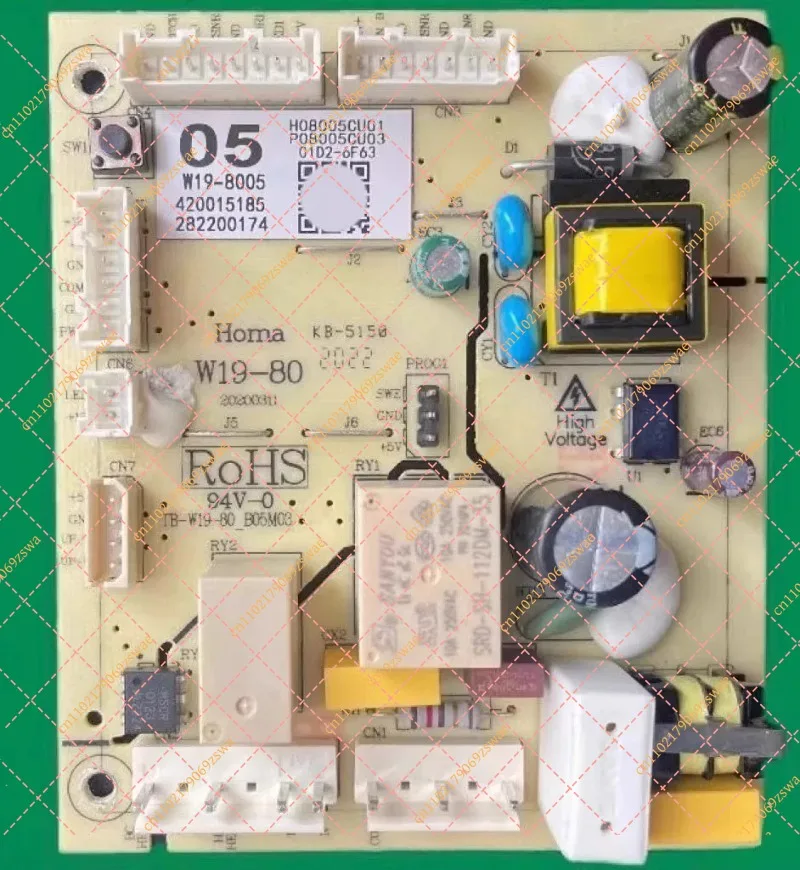 Replacement Control Power Board W19-80, Computer Board Accessory for Omar Refrigerators BCD-228WH / BCD-326WGA