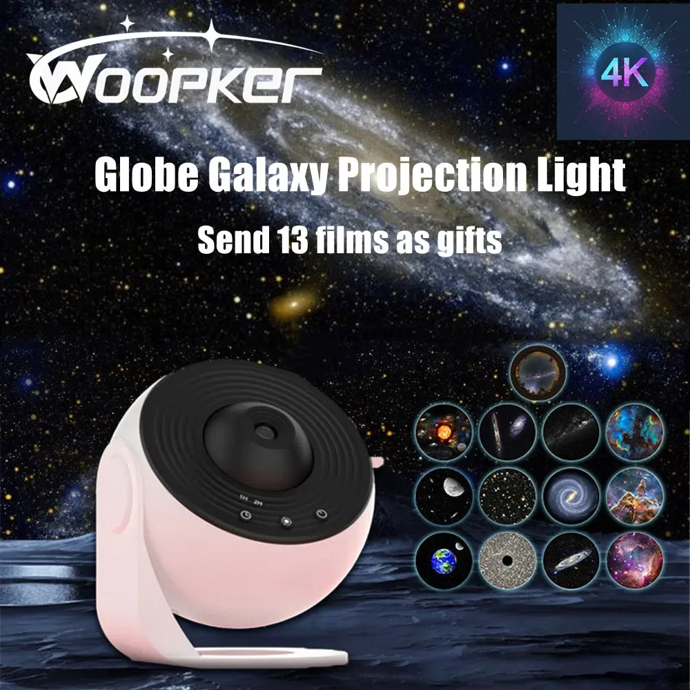 Sternenhimmel Nachtlicht Galaxy Projektor 360° ° Drehbare Planetariumslampe für Schlafzimmer, Valentinstagsgeschenk, Hochzeit, Senden Sie 13 Filme