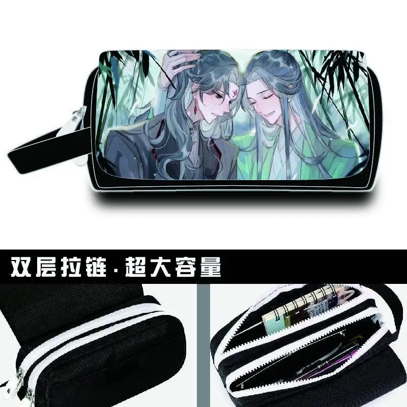 Scum Villain Self Saving System Student Pencil Case Shen Qingqiu Luo Binhe Cosplay Anime Pencil Bags Storage Bags Stationery