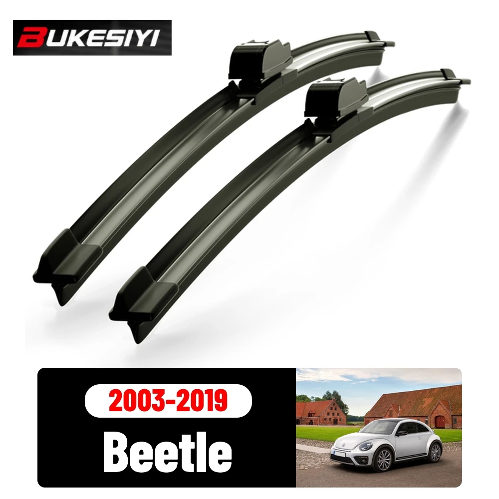 2PCS Front Wiper For Volkswagen Beetle 2003-2019 Silent Durable High Quality Windshield Wiper Blades Accessories 2010 2012 2016
