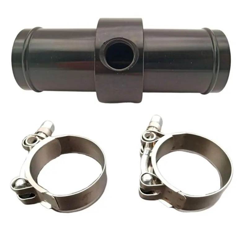 T17C Λ For Car Engine Temperature Sensor Adapter Automotive Inline Radiator Hose 3/8 NPT Aluminum Alloy Connector 4