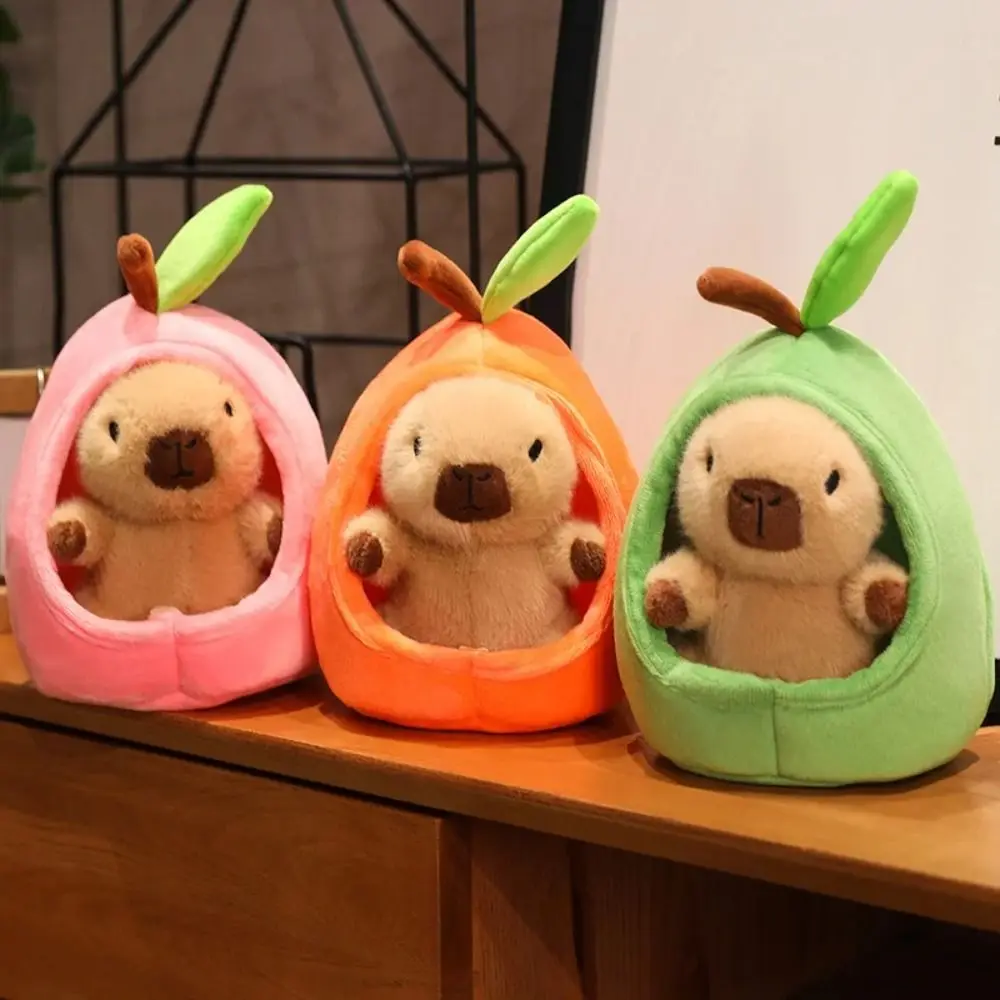 

Animals Avocado Capybara Plush Toy Fruit House Simulation Capybara Capibara Anime Fluffty Toy Soft Cute Capybara Plush Doll