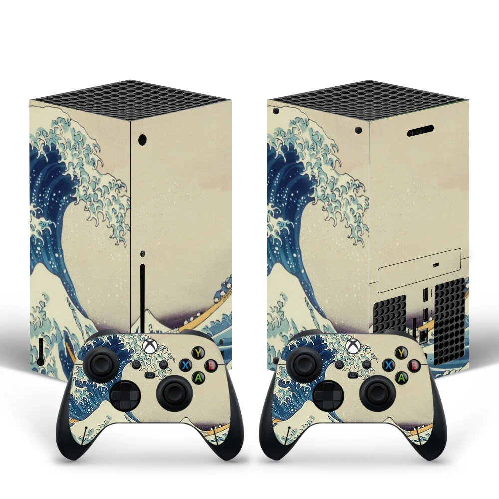 لوحدة التحكم Xbox Series X من الفينيل ملصق جلدي غطاء وحدة التحكم غمبد واقية لملحقات Xbox Series X