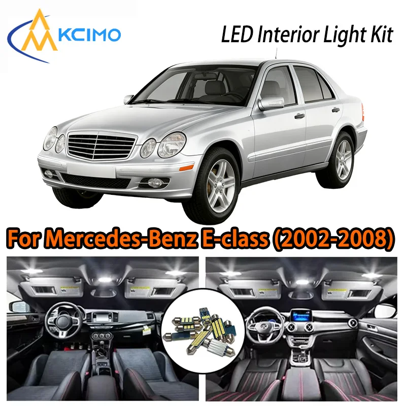 

KCIMO For Mercedes-Benz E-class W211 Sedan (2002-2008) Premium LED Interior Kit - 2 Colors , Quick Installation, Long-Lasting