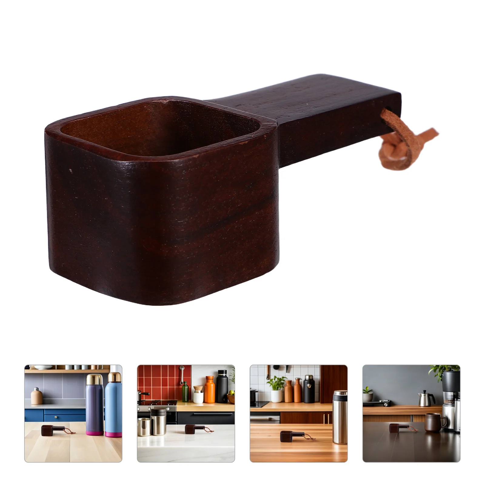 

Wooden Coffee Bean Measuring Scoop 10G Solid Wood Small Teaspoon Reusable Coffee Spoon Scoop for Espresso Tea Condiments Kitchen