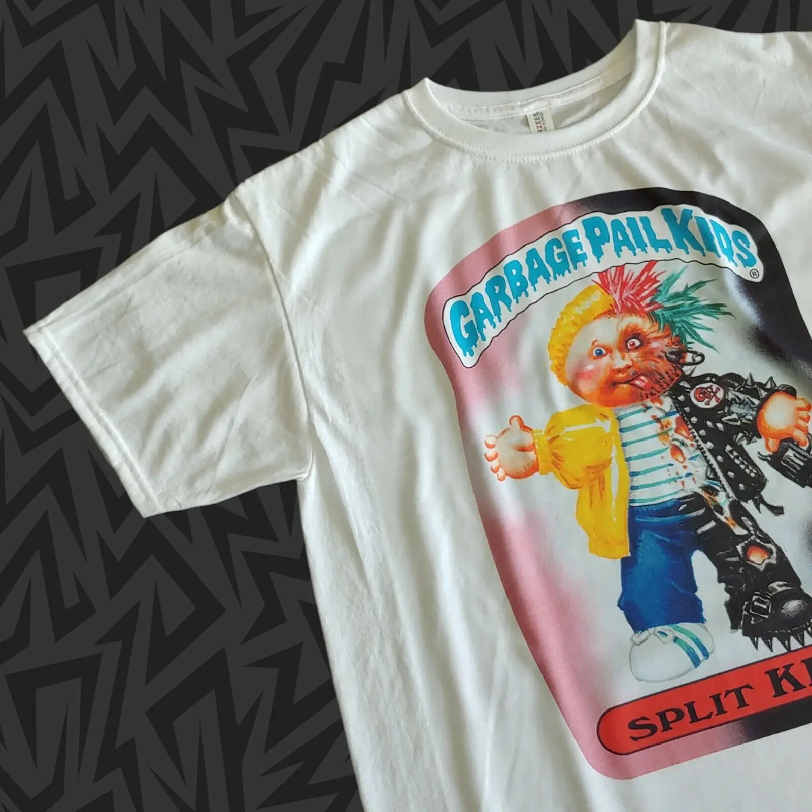 New GARBAGE PAIL KIDS T-Shirt SPLIT KIT Series 2 81a 1985 GPK punk rocker S-2XL