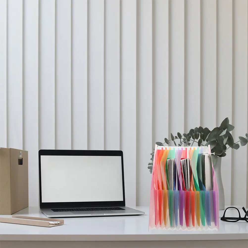 

2Pcs File Folder Accordion Organizer Expandable Accordion File Folder Organizer for Documents Desktop Storage Files Holder