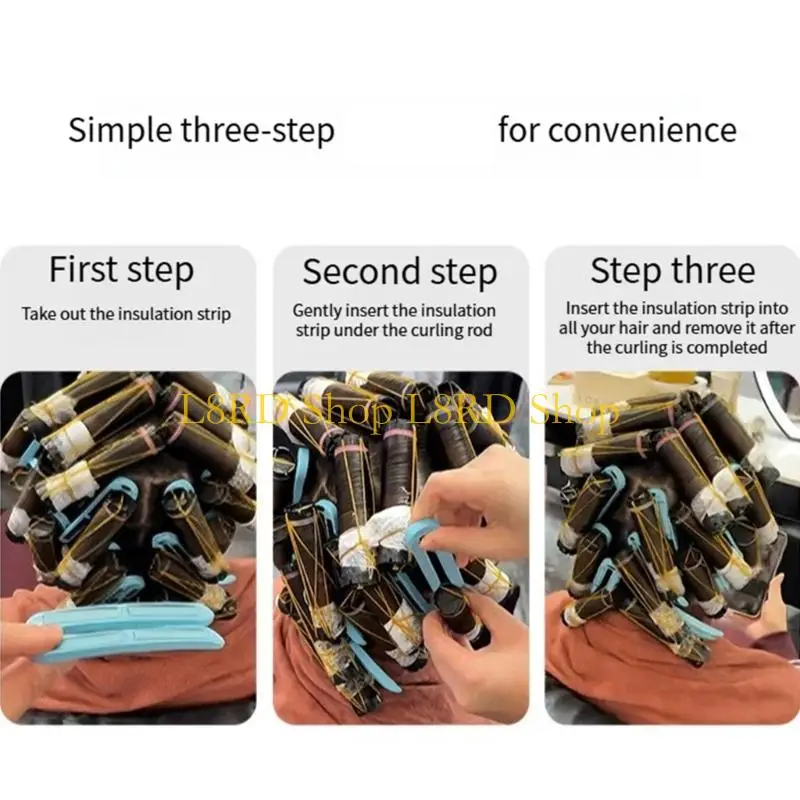 L8RD Insulated Clip 12 Hair Clamps for Heat Styling Without Finger Burns Safe to Use
