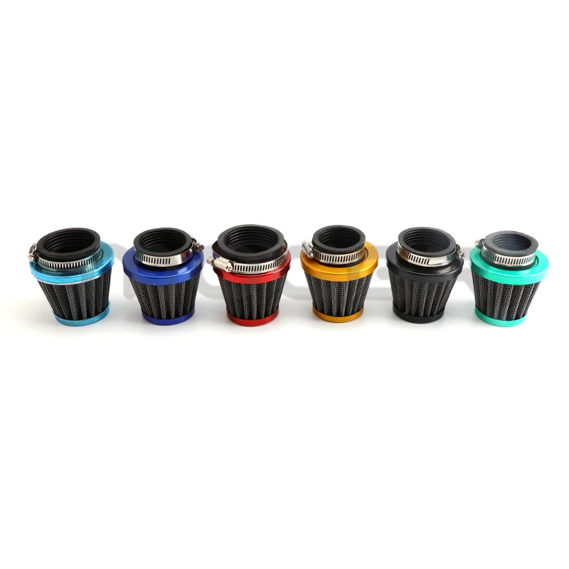 Universal 35mm/38mm/42mm/45mm/50mm/58mm Mushroom Head Motorcycle Carburetor Air Filter Cleaner Intake Pipe Modified Scooter ATV