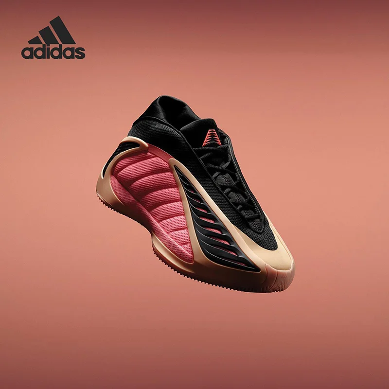 

Мужские баскетбольные кроссовки Adidas JS3514 Signature с амортизацией BOOST Lightstrike, розово-оранжевые, дышащие, спортивные кроссовки