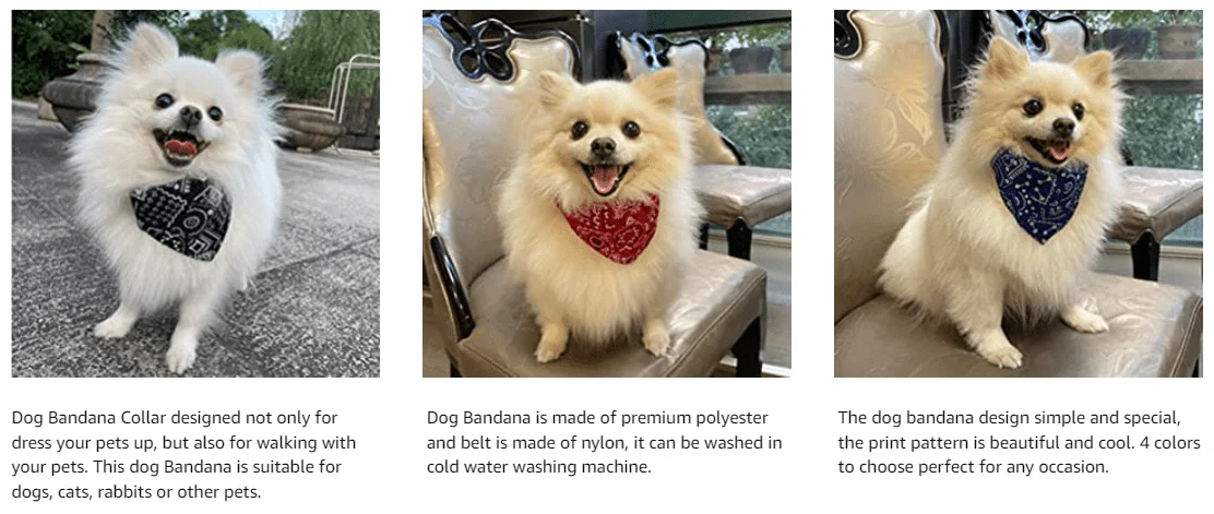 Styli sche & bequeme Hunde bandanas-reversibel & verstellbar für die perfekte Passform! – Detail 2