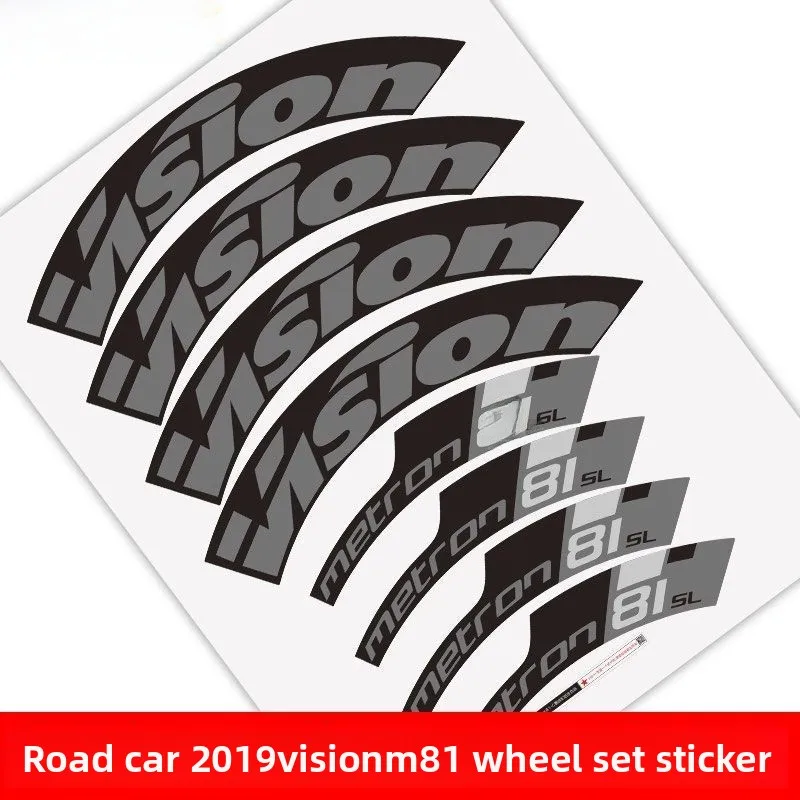 ملصقات تغيير اللون لعجلات الدراجات فيجن M8 لعام 209، متوفرة لـ 8/88/ إطار، ملصقات لمعدات وإكسسوارات ركوب الدراجات
