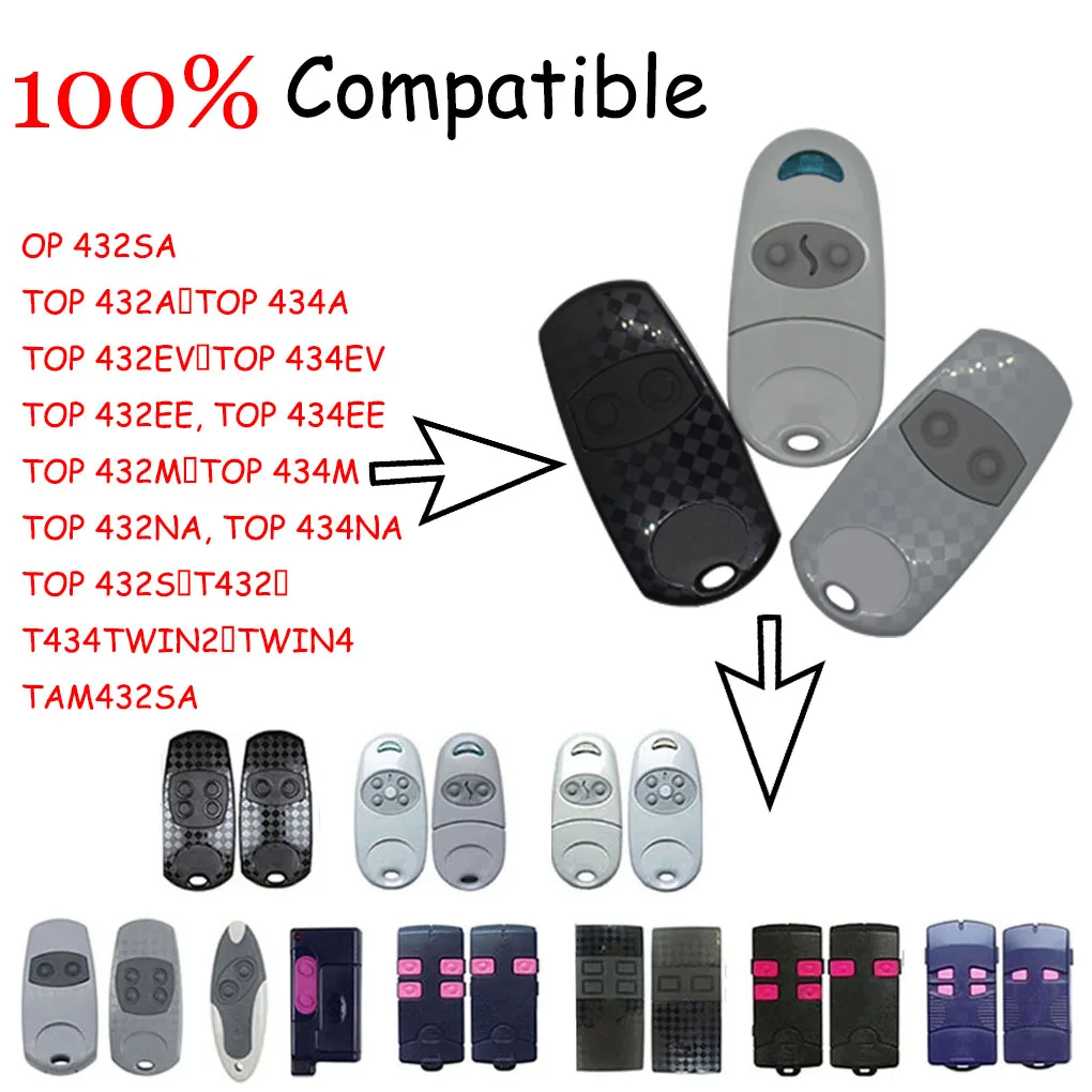 CAME  Copy  TOP 432EV 432NA 432EE 434EE 434EV 434NA 433.92MHz Garage Door Remote Control Clone TOP432EE TOP432NA TOP432EVdoor