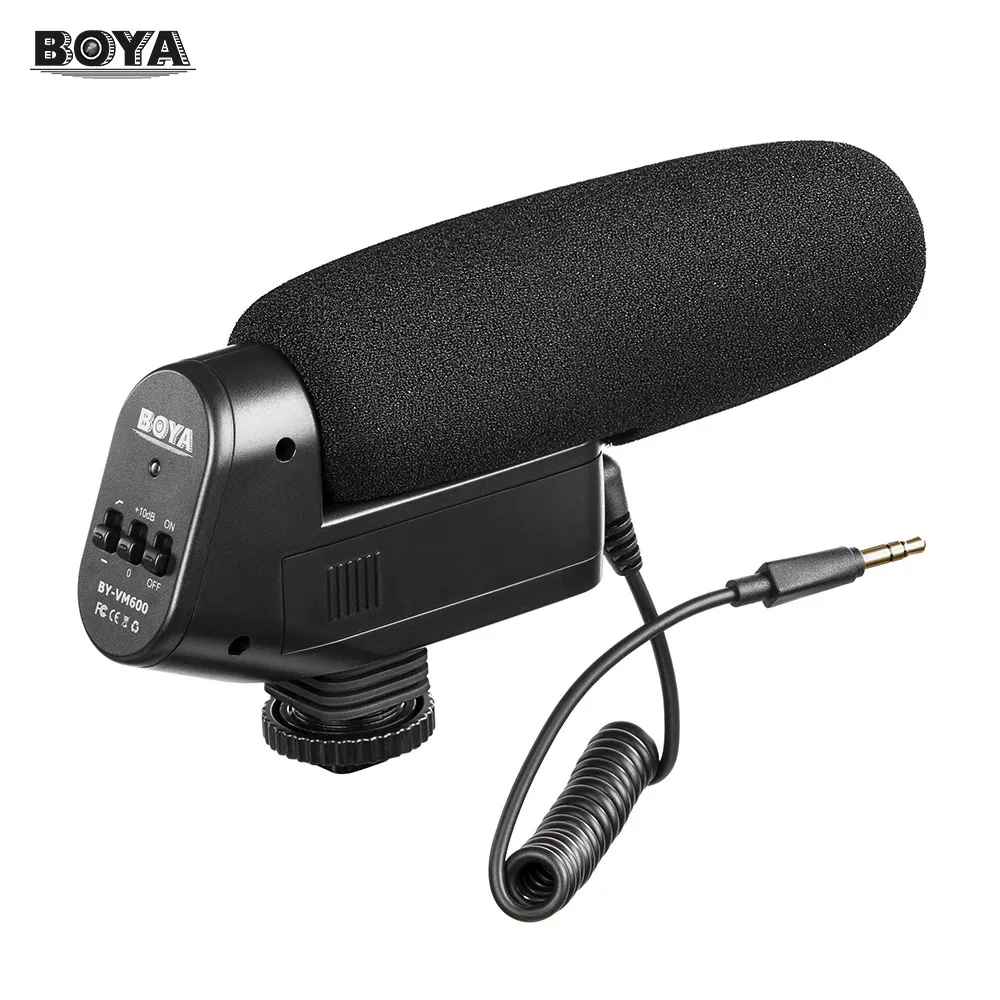 

BO YA BY-VM600 On-camera shotgun Microphone Cardioid Directional Condenser Microphone for Ca Non so Ny Ni Kon DLSR Camera