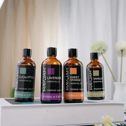MAYJAM Vanilla Sweet Orange Eucalyptus Lavender Sandalwood Peppermint Bergamot Patchouli Scents 100ML Natural Essential Oils